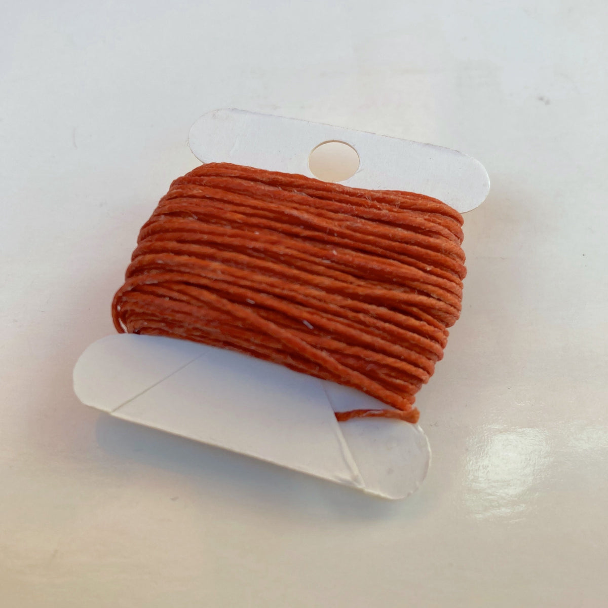 Waxed Linen Thread - Light Rust 10m