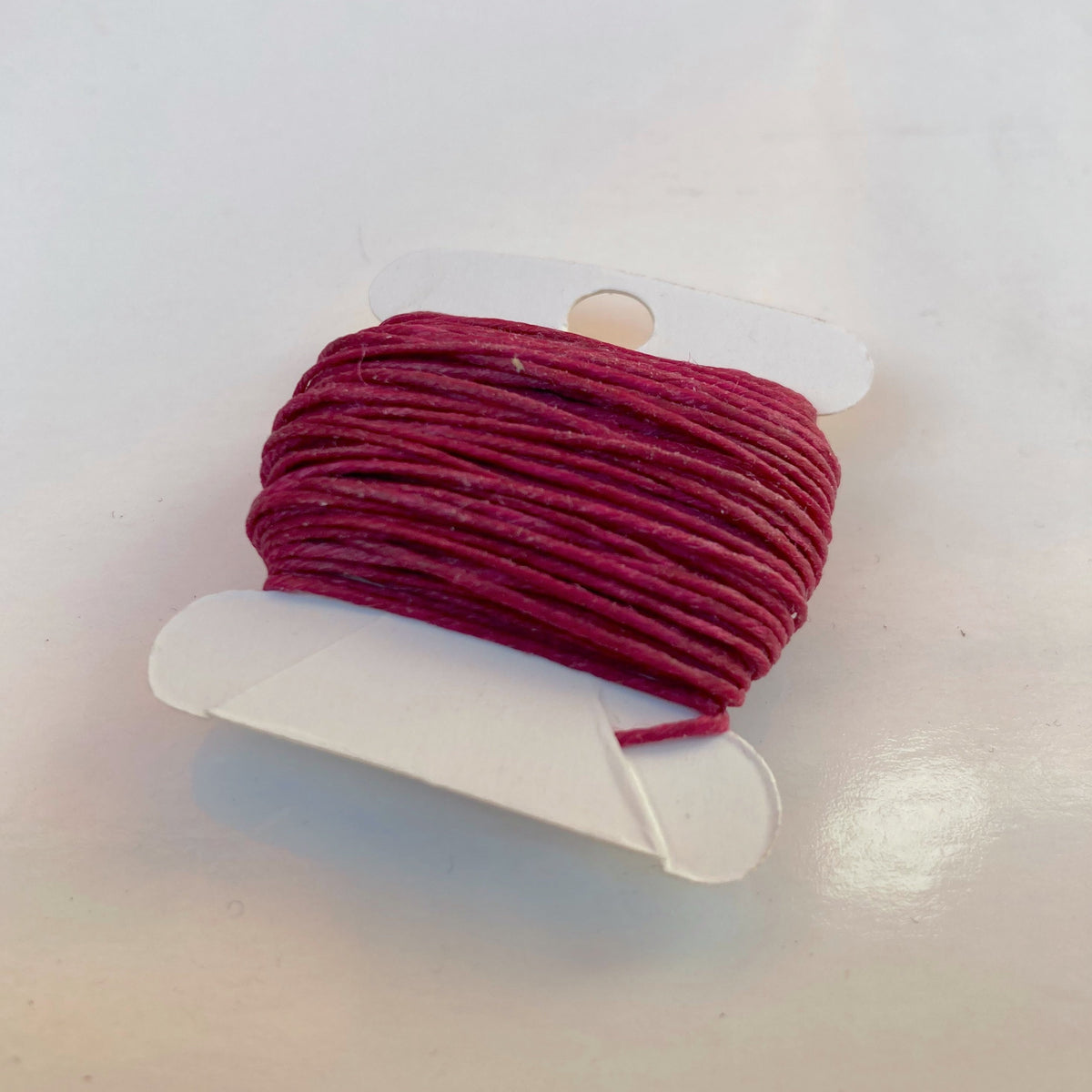 Waxed Linen Thread - Magenta 10m