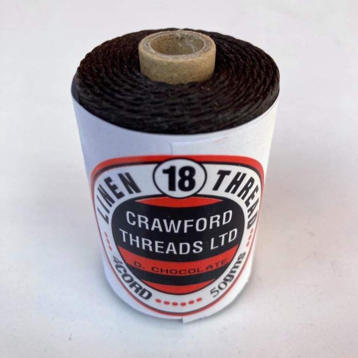 Waxed Linen Thread - Dark Chocolate 100m