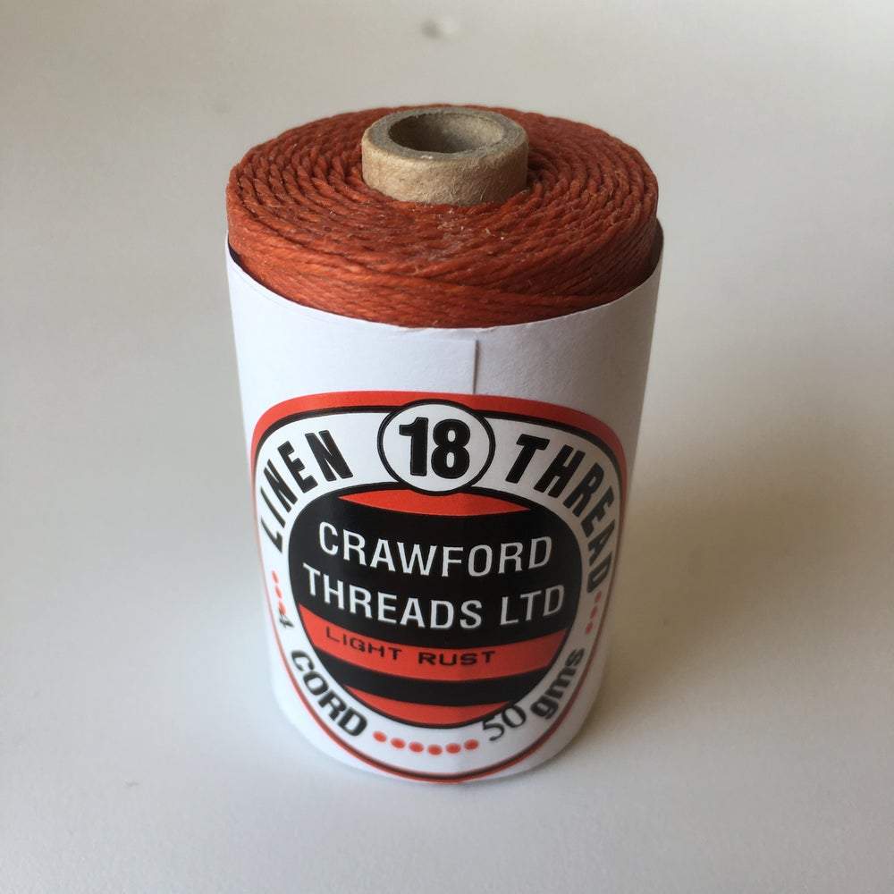 Waxed Linen Thread - Light Rust 100m