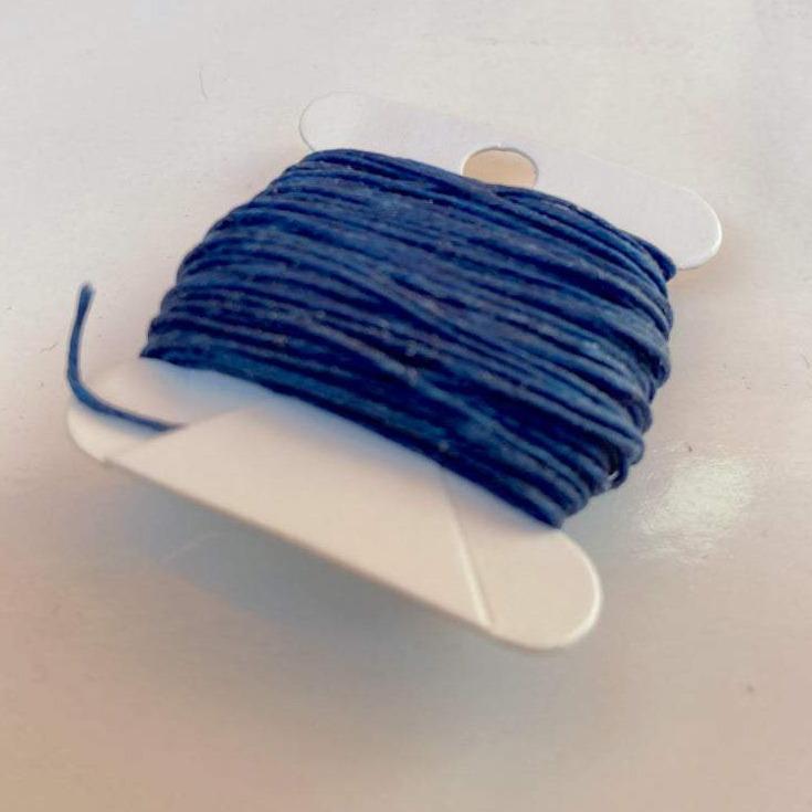 Waxed Linen Thread - Royal Blue 10m