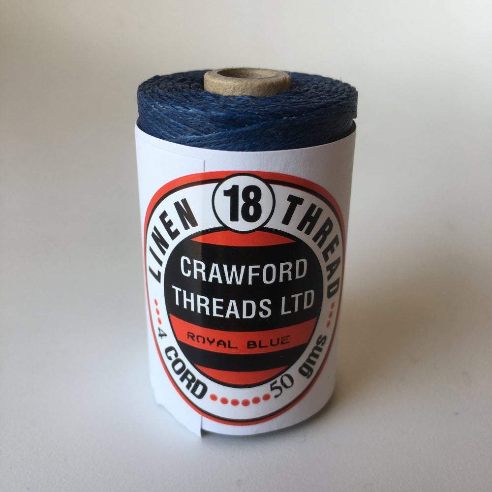 Waxed Linen Thread - Royal Blue 100m