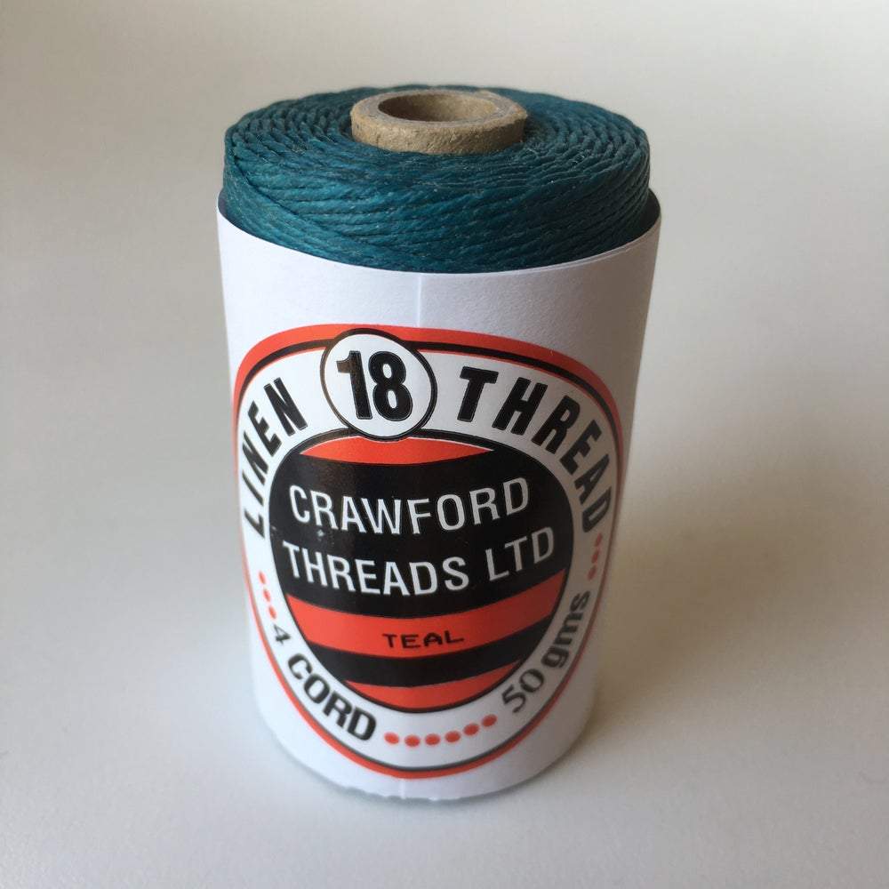 Waxed Linen Thread - Teal 100m
